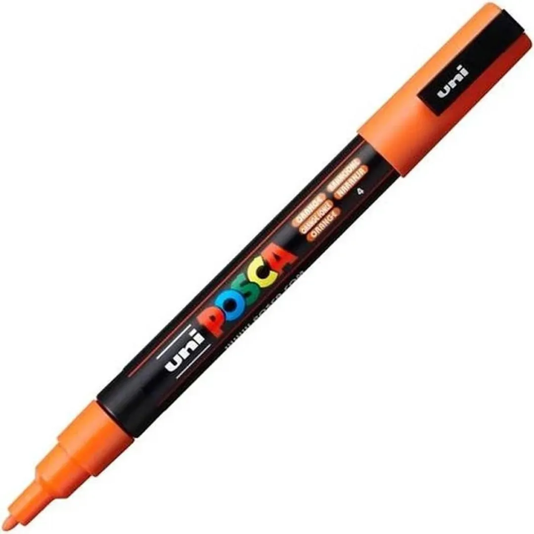 Posca PC-3M Fine Tip Verfstiften - Donkeroranje - 6 Stuks