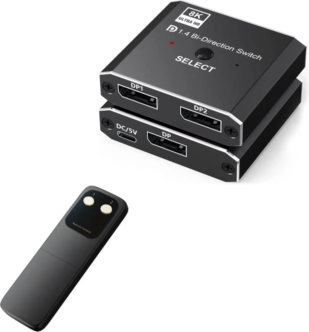 NÖRDIC SGM-213 DisplayPort Switch 2 naar 1