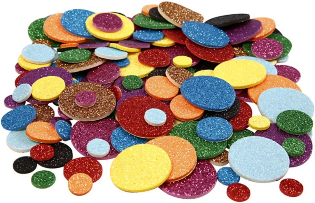 Creativ Company EVA Foam Cirkels Glitter