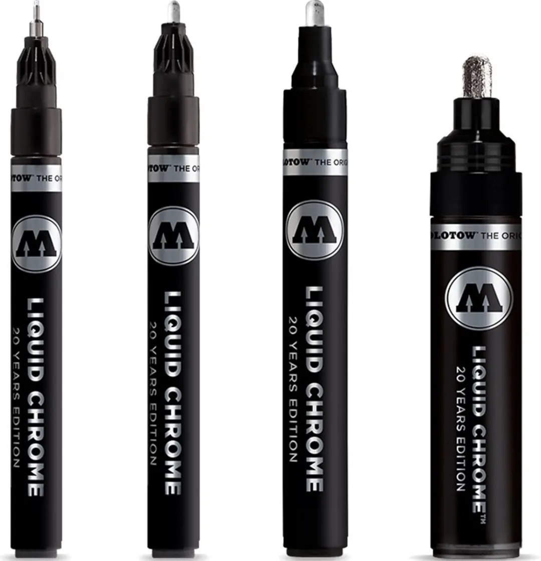 Molotow Liquid Chrome Marker Set