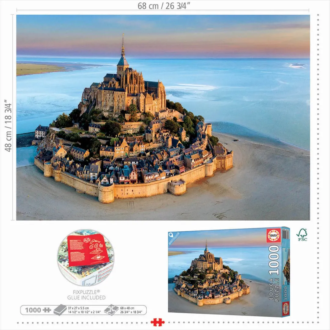 Educa Mont St. Michel Puzzel 1000 Stuks - ED19262