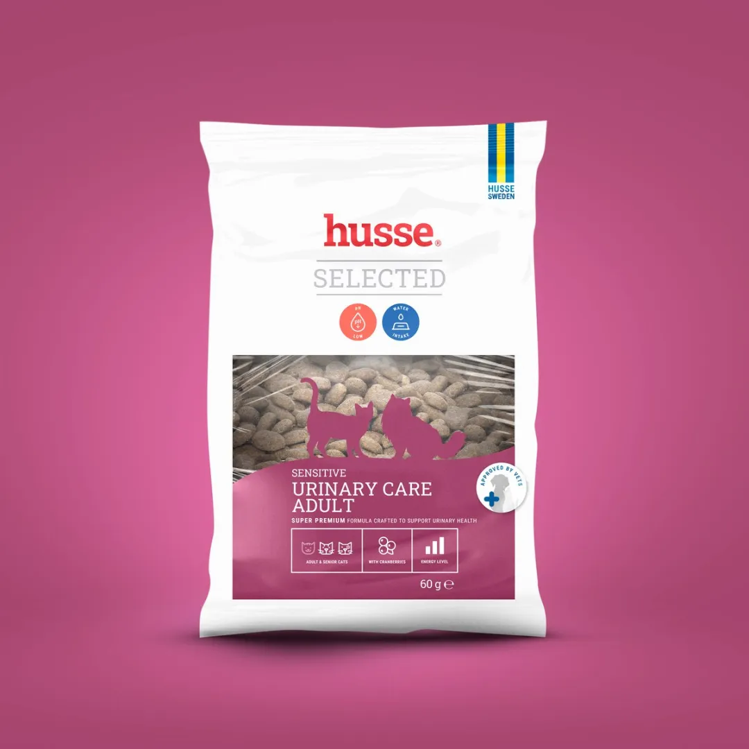 Husse Katt Urinary Struvite Droogvoer - 5x100g Proefpakket