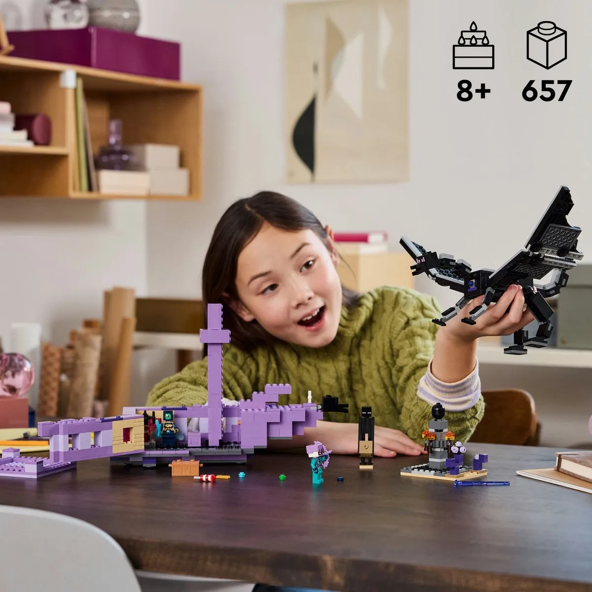 LEGO Minecraft De Enderdraak & End-schip 21264 - 657 Stukken