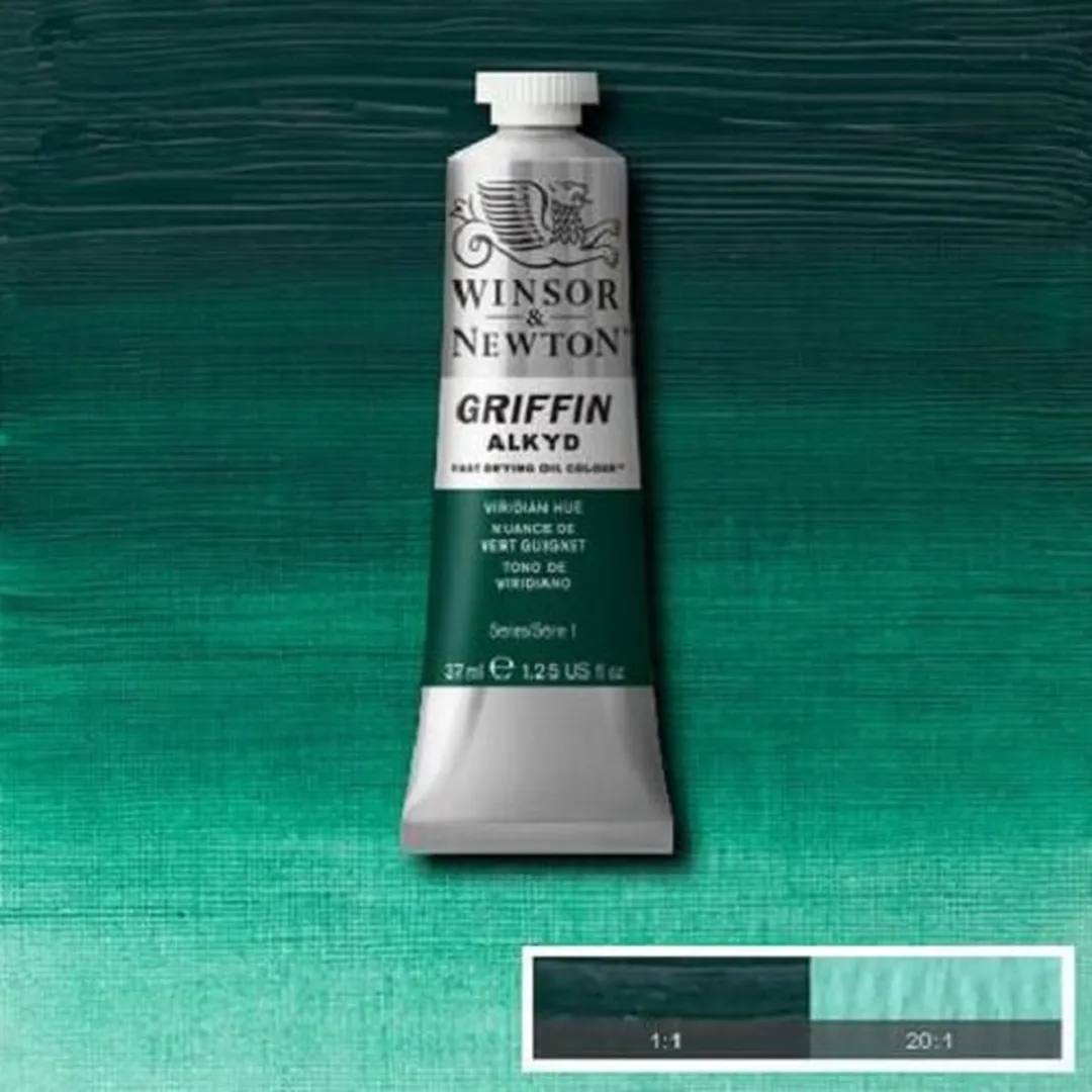 Winsor & Newton Griffin Alkyd Olieverf Viridian 37ml