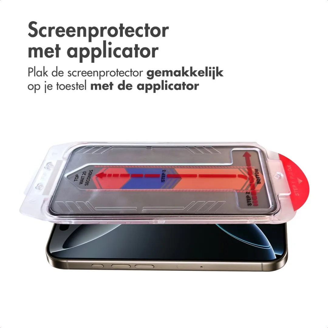 Accezz Screenprotector iPhone 16 Pro - Gehard Glas Privacy