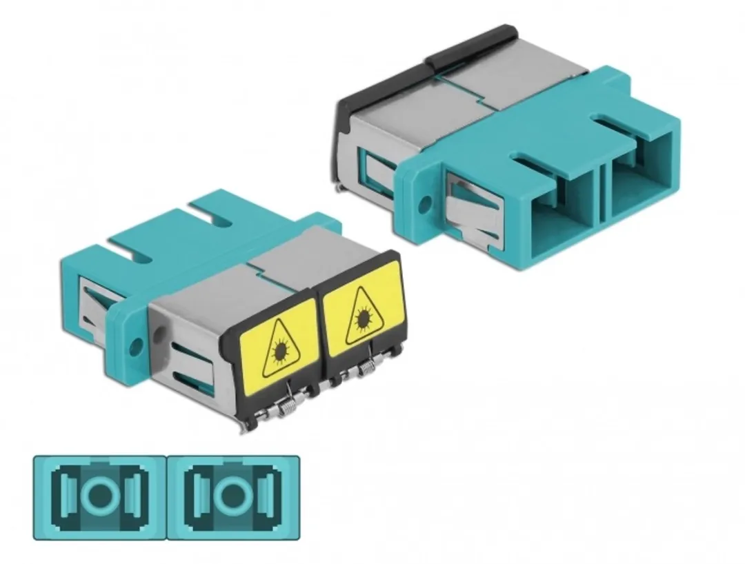 Delock Optische Vezelkoppeling Flip SC Duplex Aqua