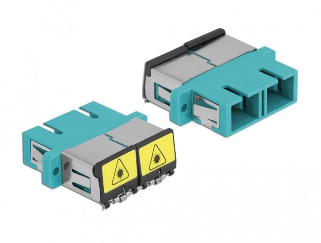 Delock Optische Vezelkoppeling Flip SC Duplex Aqua - SC Duplex MM