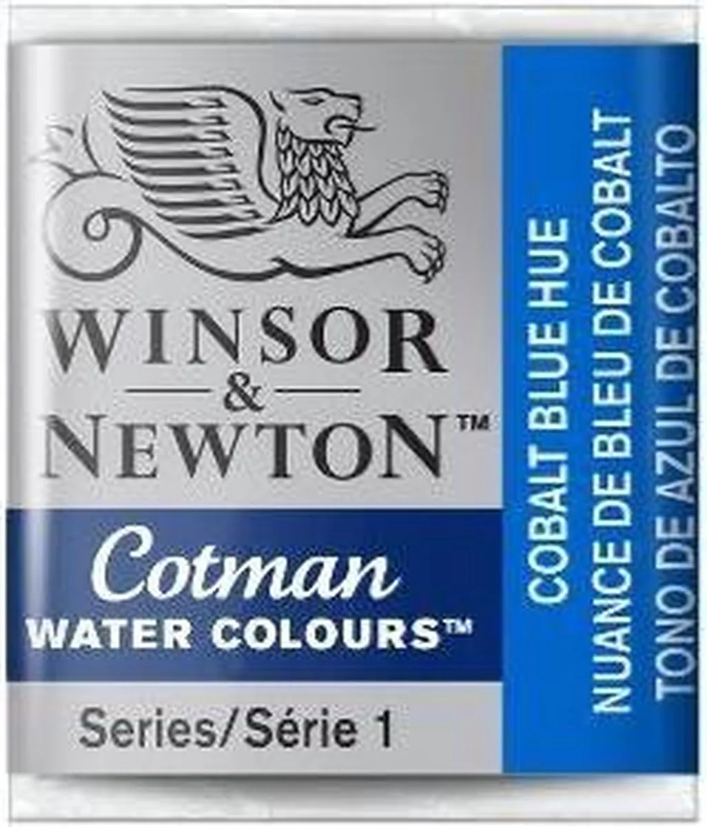 Winsor & Newton Cotman Aquarelverf Half Napje Cobalt Blue Hue