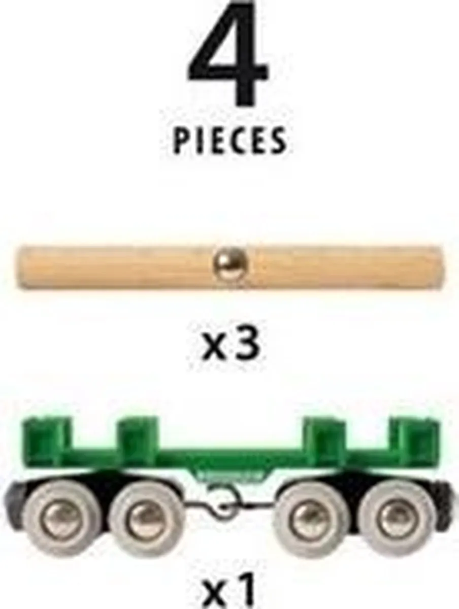 BRIO Houttransport Wagon 33696002 - Groen