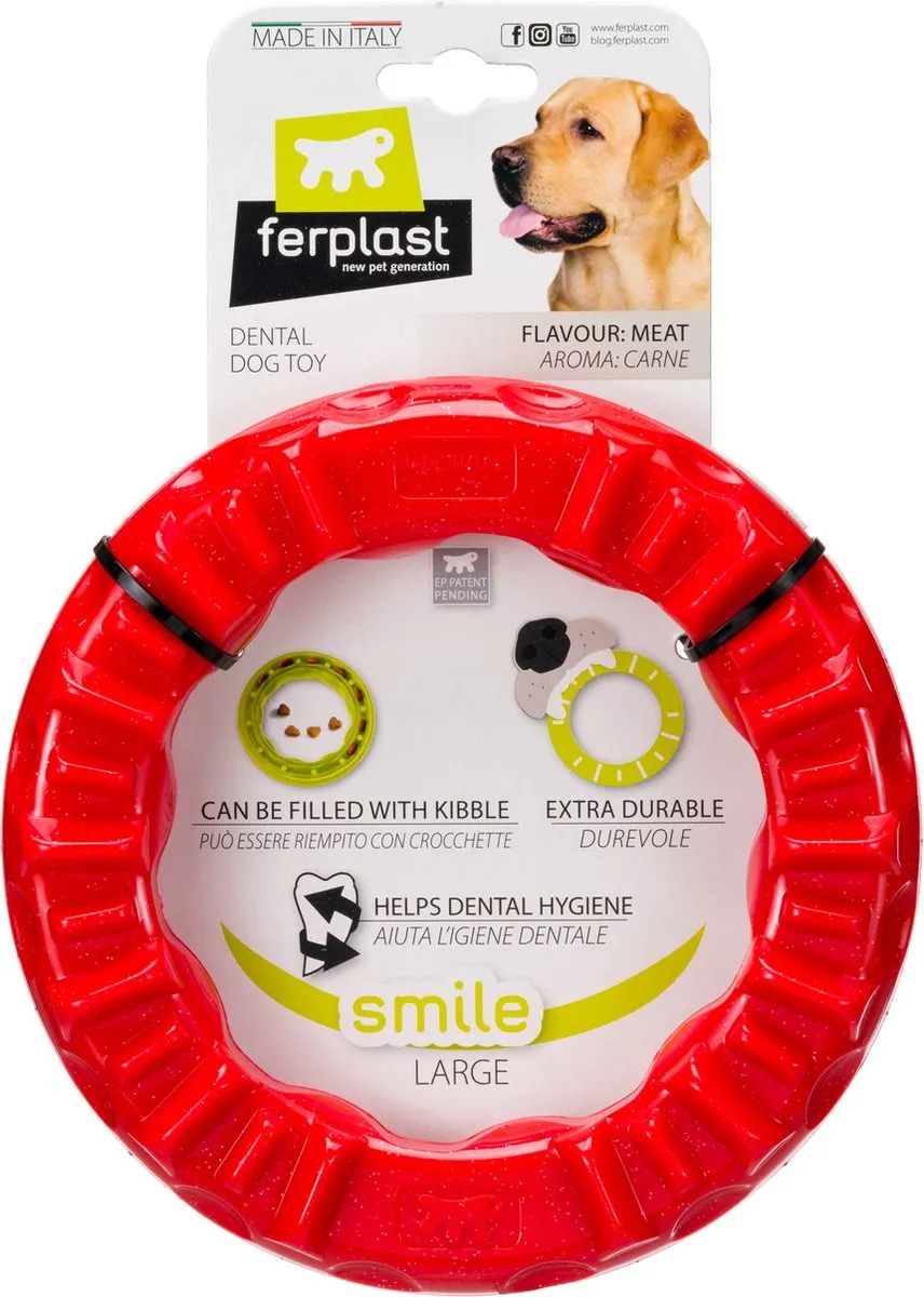 Ferplast Smile Kauwspeeltje M - Rood - afbeelding 5 van 6