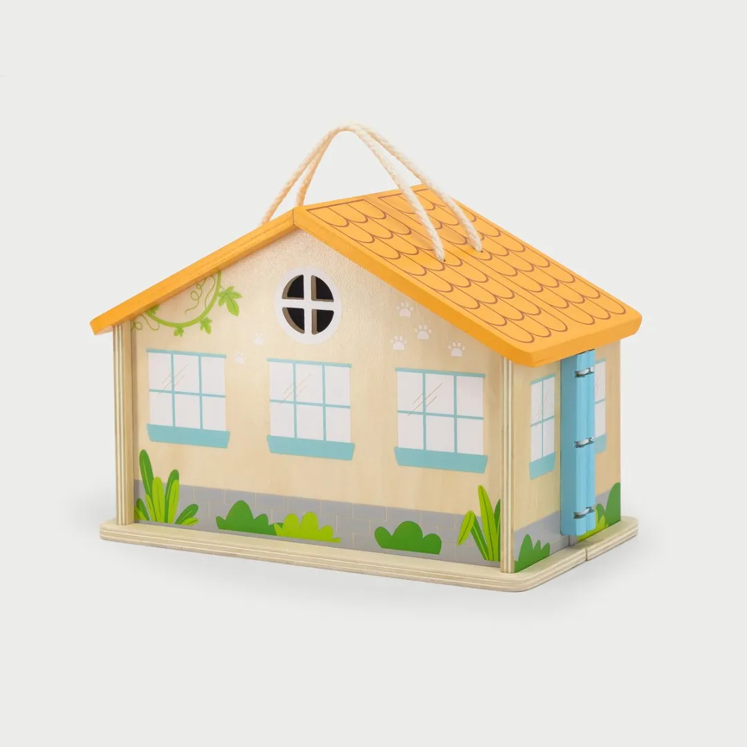VIGA Houten Dierenkliniek 33076209 - Educatief Bouwpakket - Multicolor