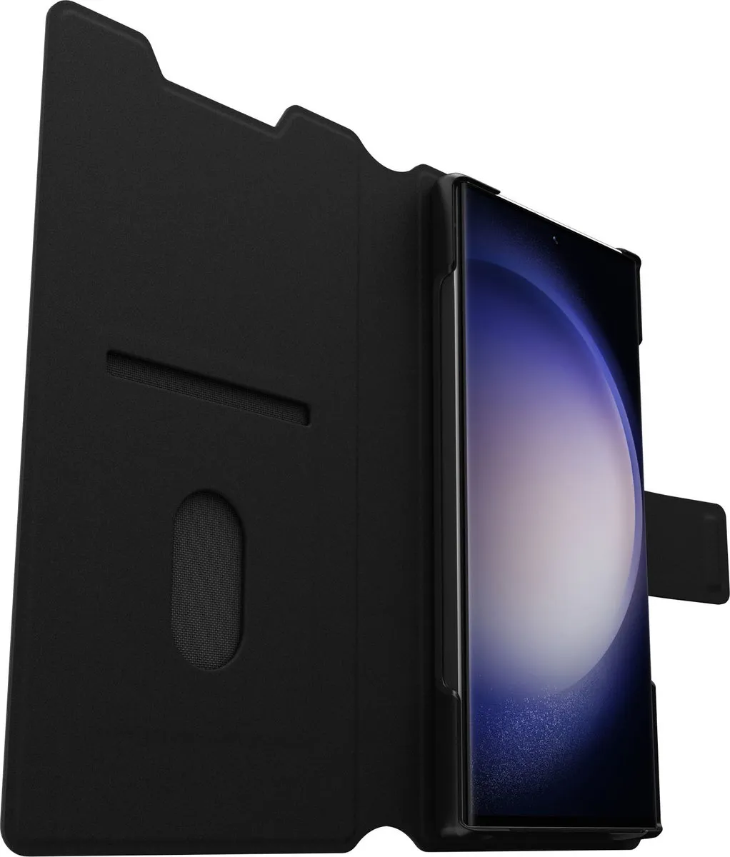 OtterBox Strada Via Bookcase 77-91287 - Samsung Galaxy S23 Ultra - Zwart