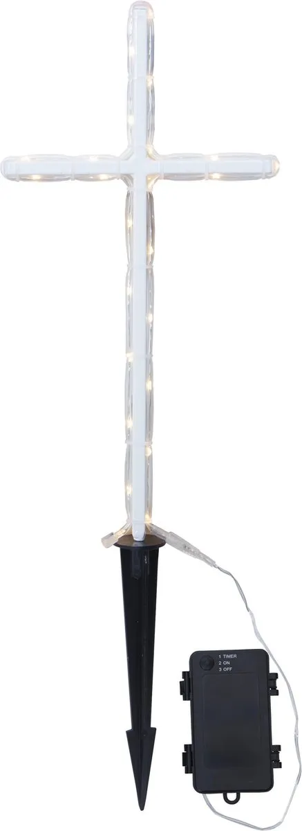 Star Trading LED Grafverlichting Gravecross Warm Wit 42cm