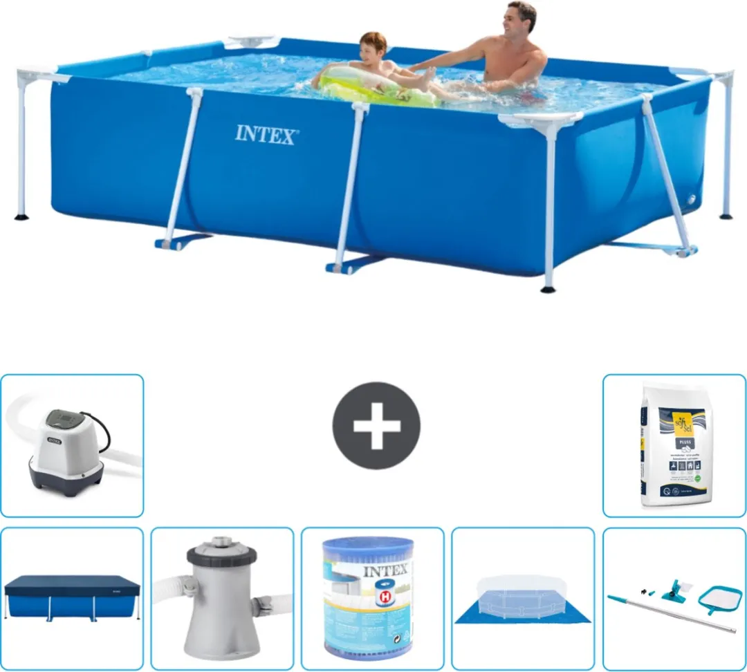Intex 28271NP-Blauw Rechthoekig Frame Zwembad 260x160x65cm