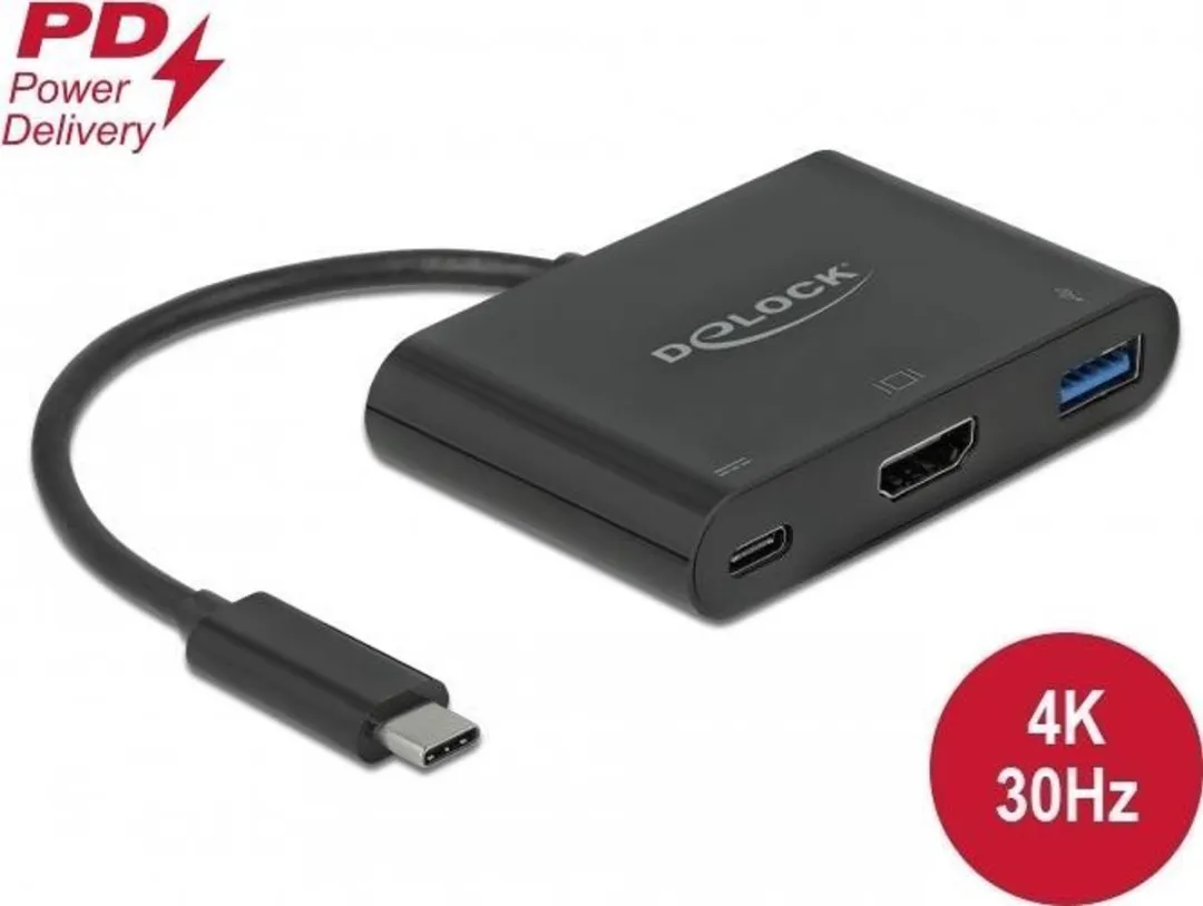 Delock 64091 Laptopdock Type-C - USB 3.2 Gen 1 - Zwart - afbeelding 4 van 4