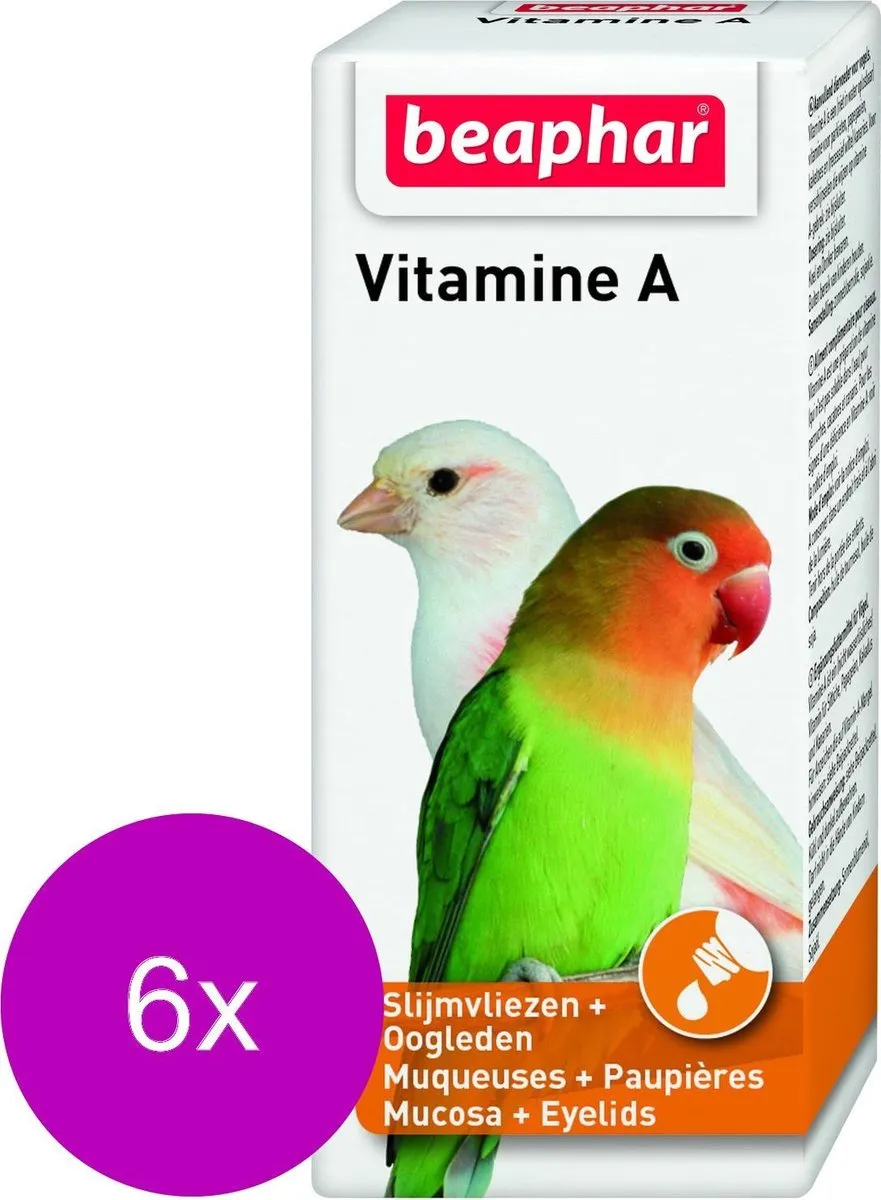 Beaphar Vitamine A - Vogelapotheek - 6 x 20 ml