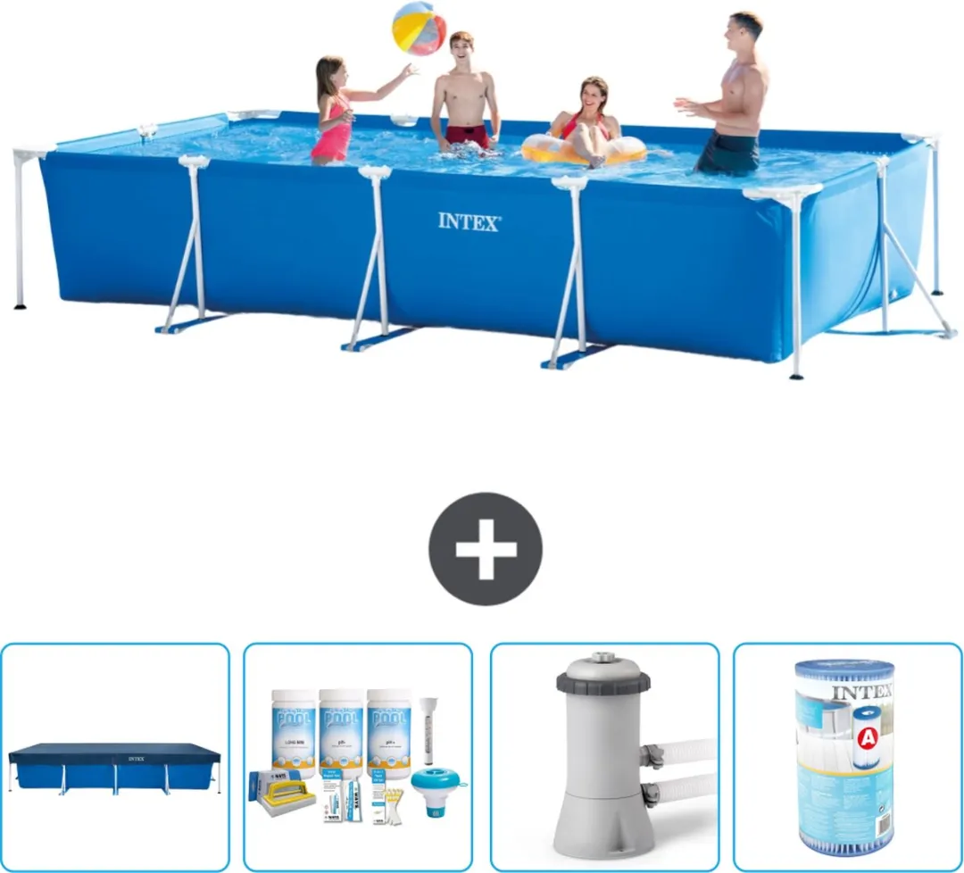 Intex Rechthoekig Frame Zwembad 450x220cm