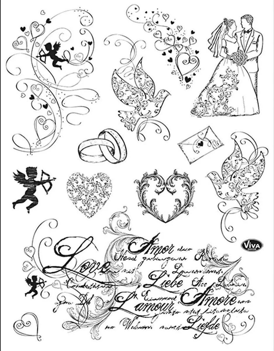 Viva Decor Clear Stamp Love - Transparant