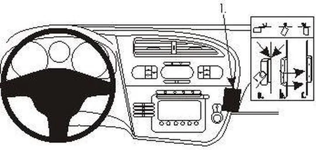 Brodit ProClip 853715 Seat Leon 2006-2012 - Zwart - afbeelding 6 van 6