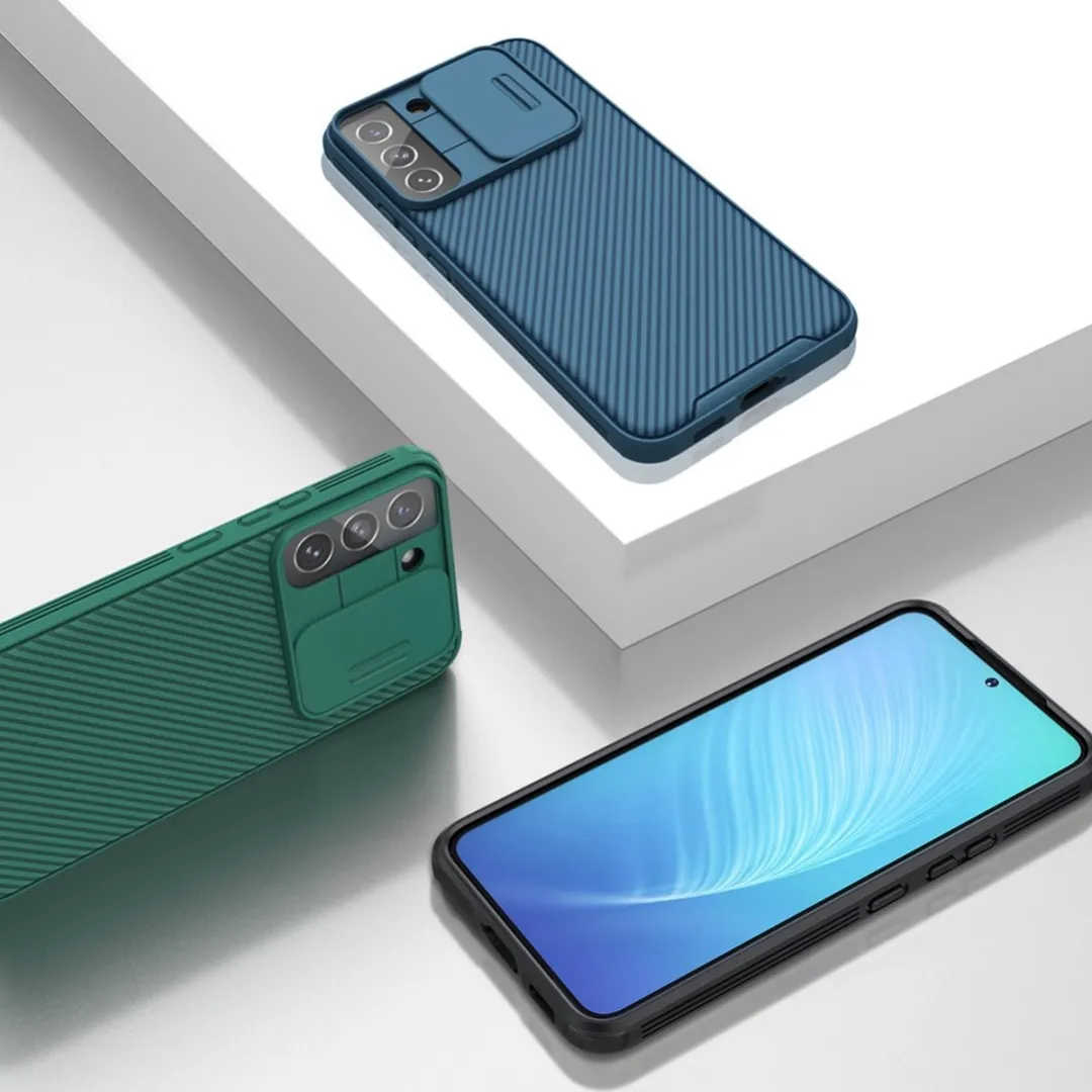 Nillkin CamShield Pro Hoesje Samsung Galaxy S22 Plus - Blauw