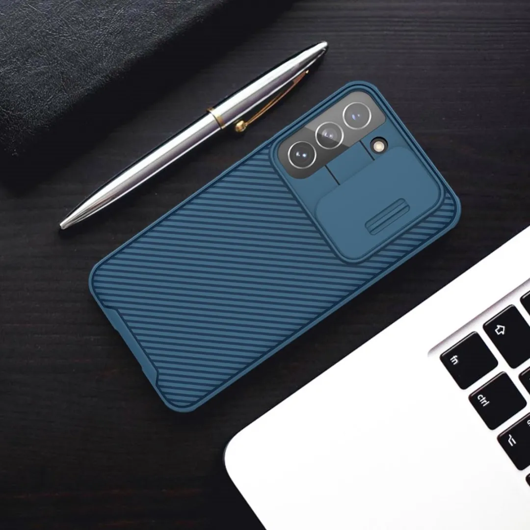 Nillkin CamShield Pro Hoesje Samsung Galaxy S22 Plus - Blauw