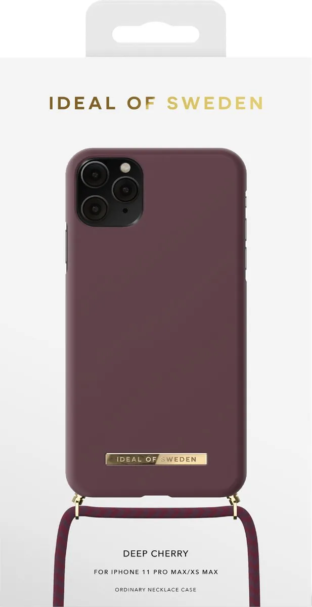 iDeal of Sweden Ordinary Necklace iPhone 11 Pro Max/XS Max - Deep Cherry