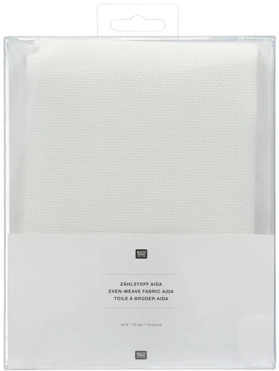 Rico Design Aida Stof Wit 40x40cm - 14 Count