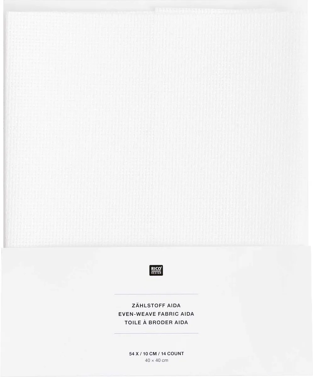 Rico Design Aida Stof Wit 40x40cm