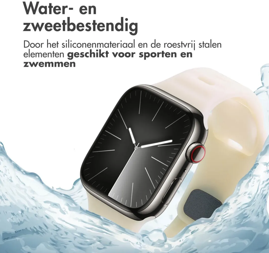 Imoshion Active Sport Siliconen Bandje Apple Watch - 44/45/46/49mm - Beige