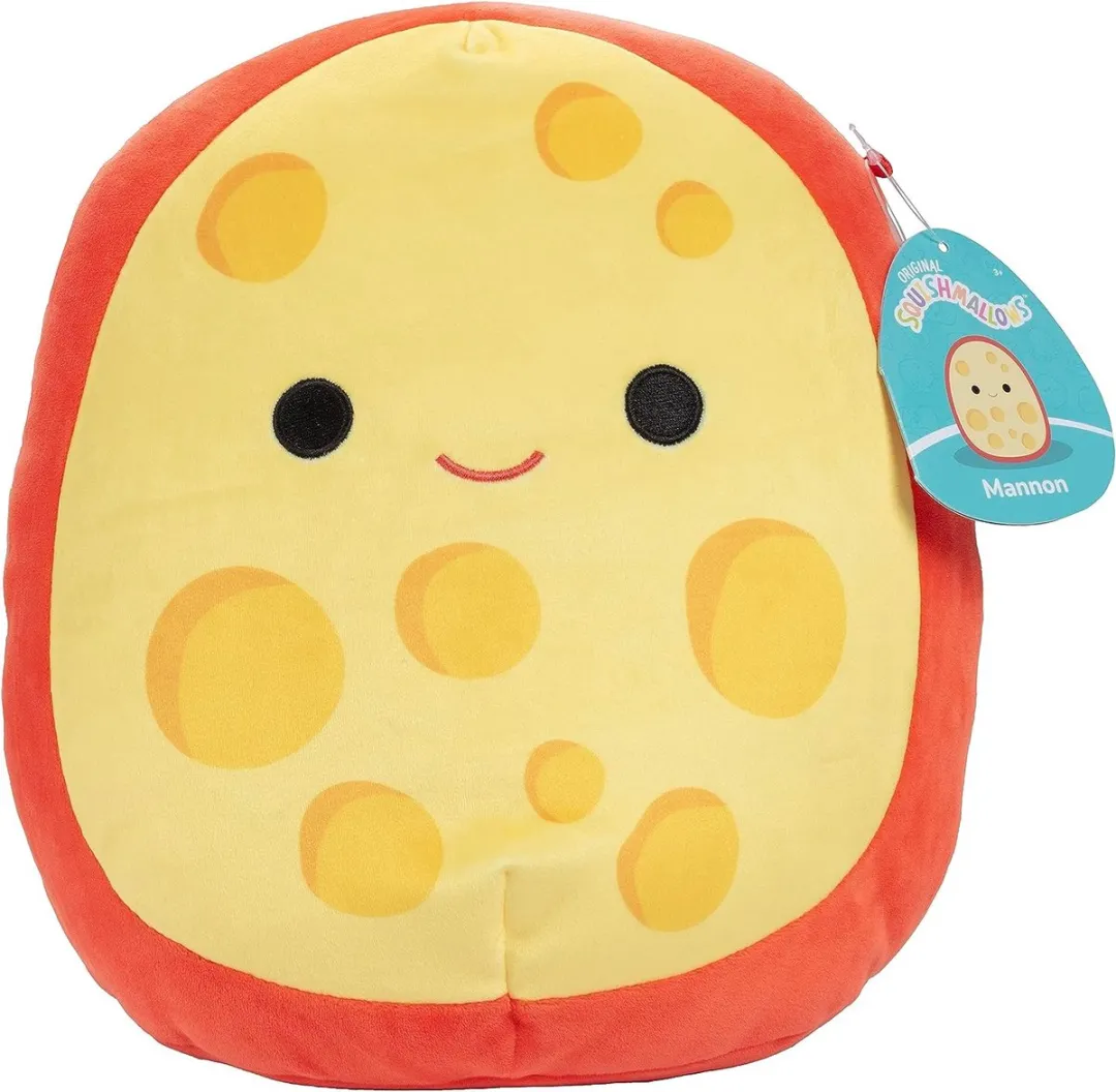 Squishmallows Mannon Gouda Cheese Medium Plush 30cm