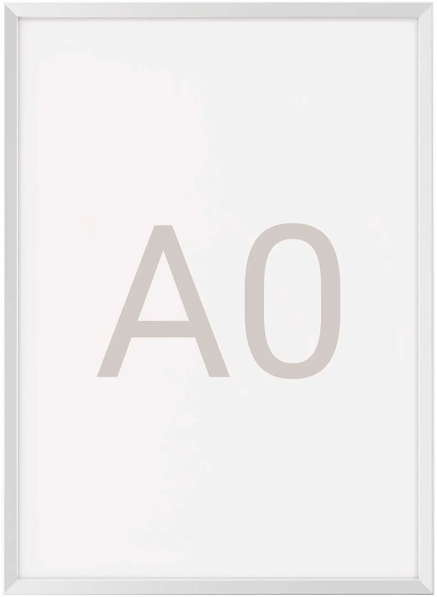 MAUL Klapbare Wissellijst A0 Solid - 87.5x123.5cm Zilver