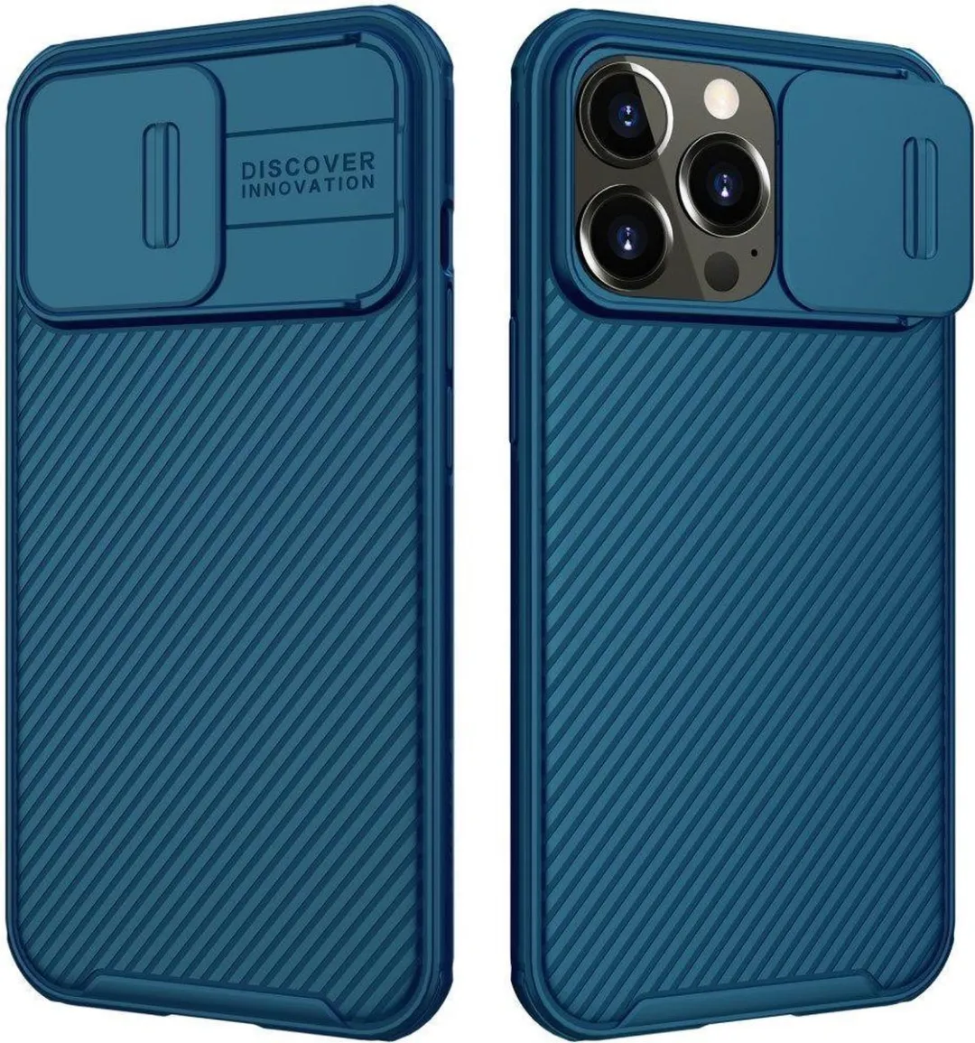 Nillkin CamShield Armor Hoesje iPhone 13 Pro - Blauw