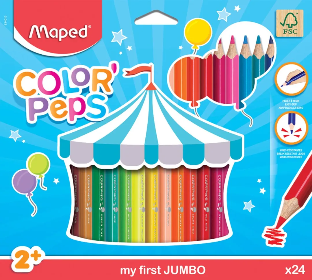 Maped Color'Peps Early Age Kleurpotlood - 12 Stuks Multicolor