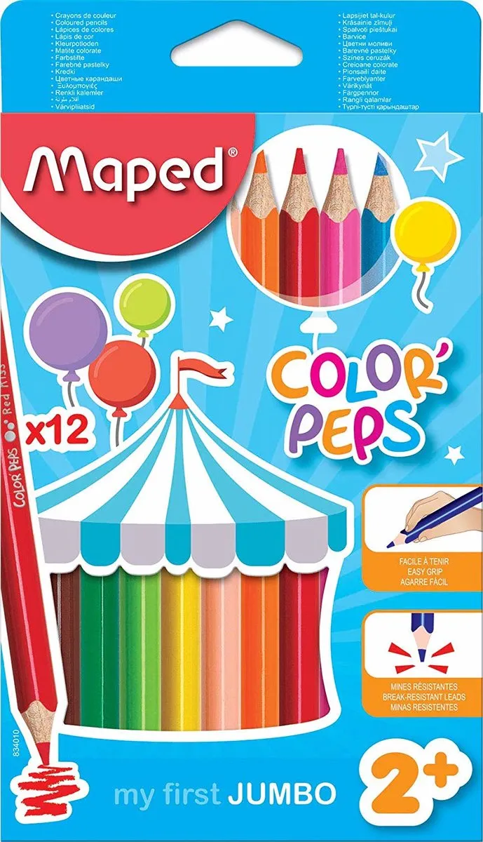 Maped Color'Peps Early Age Kleurpotlood - 12 Stuks Multicolor
