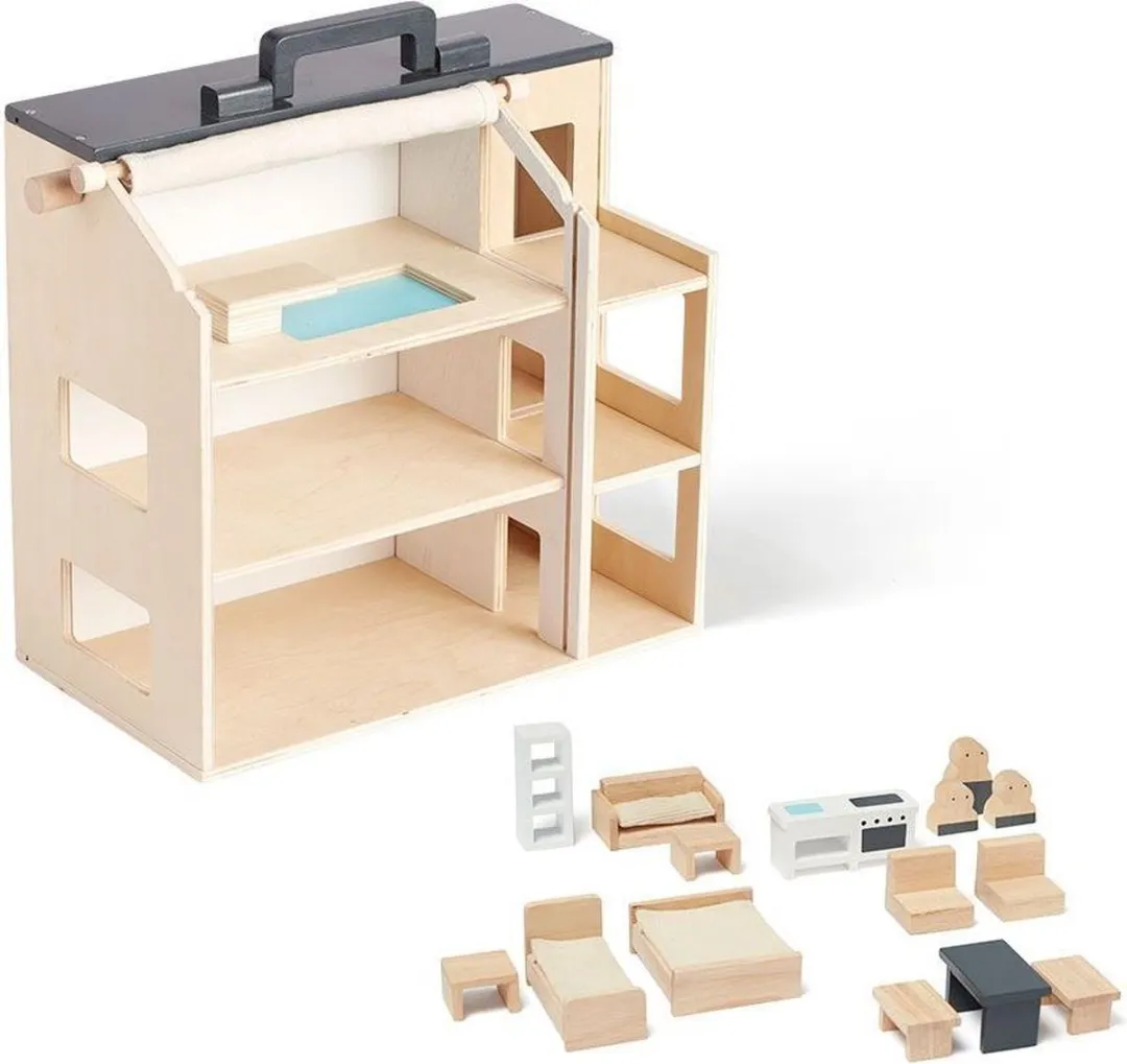 Kids Concept Aiden Houten Poppenhuis - 3 Figuren