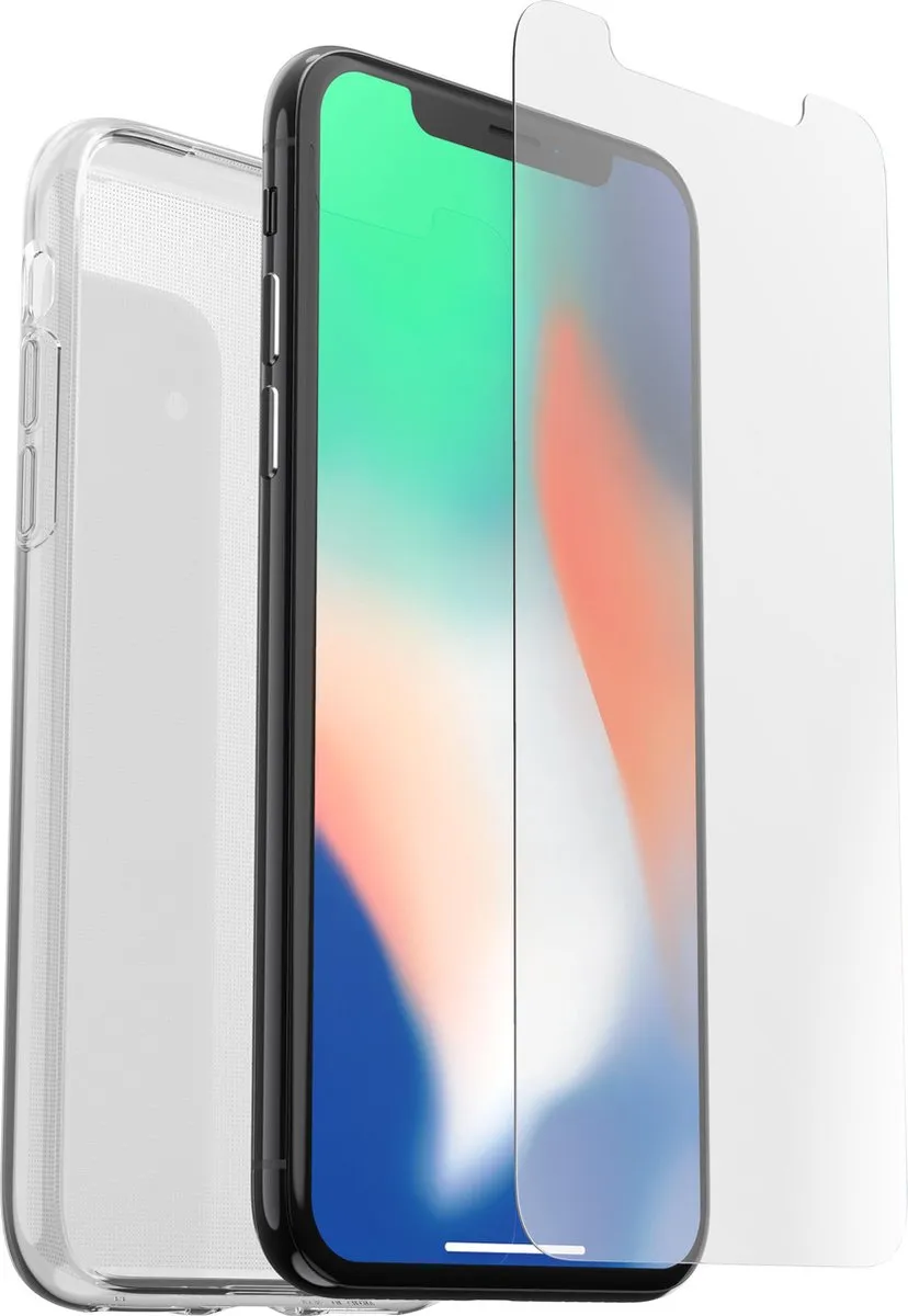 OtterBox Clear Skin iPhone X/Xs Alpha Glass Screenprotector