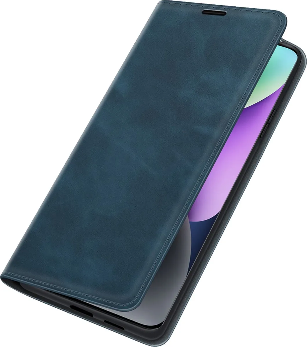 Just in Case Cazy iPhone 14 Plus Hoesje - Blauw - 4 Pasjes - afbeelding 6 van 6