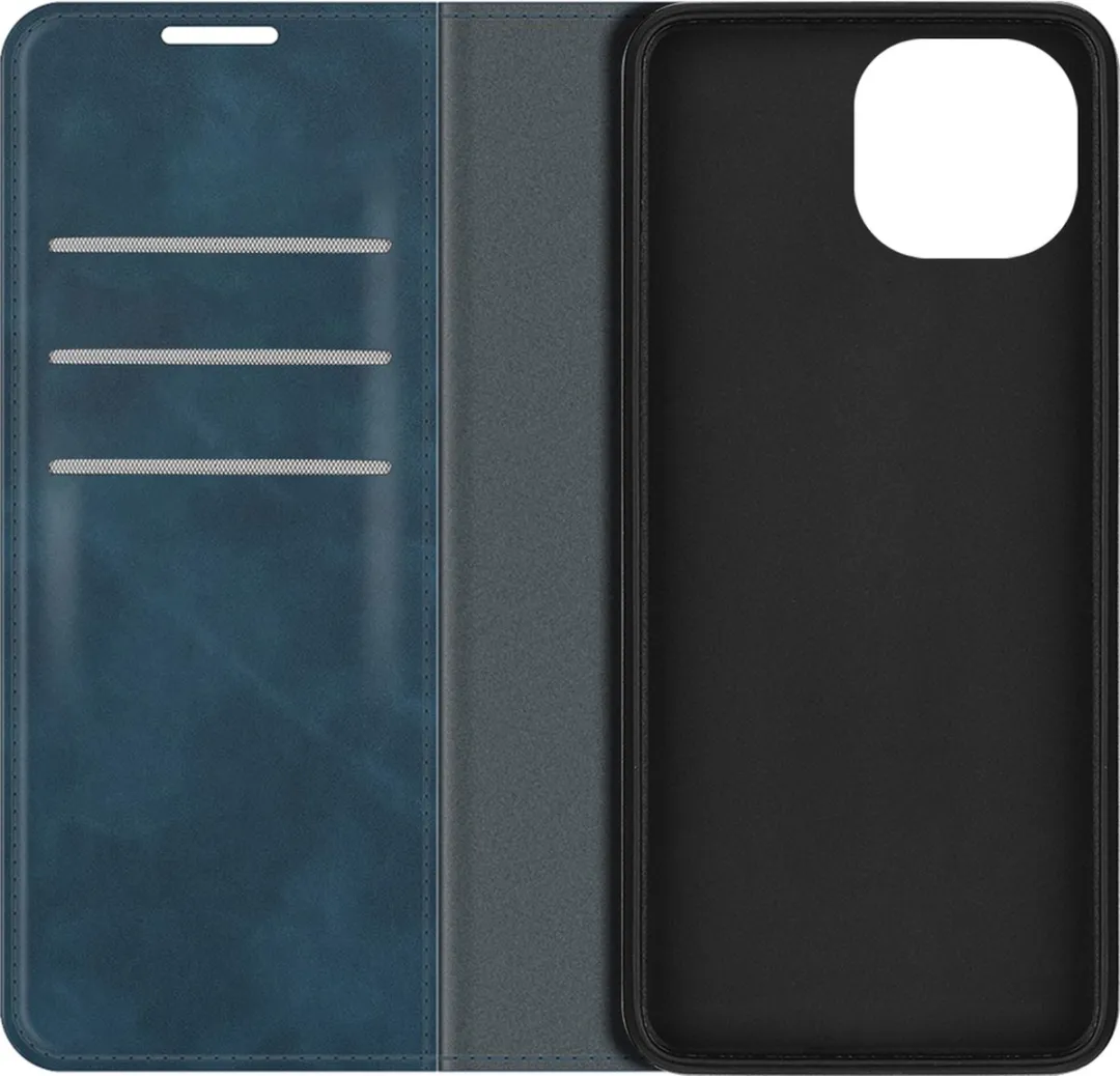 Just in Case Cazy iPhone 14 Plus Hoesje - Blauw - 4 Pasjes
