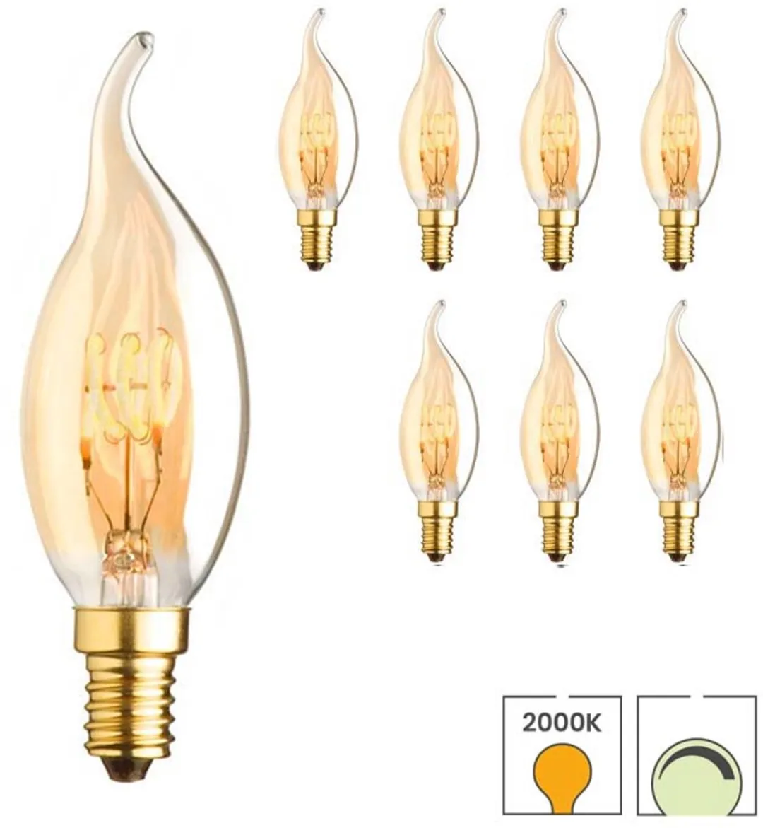 Lybardo E14 LED Kaarslamp 2.6W