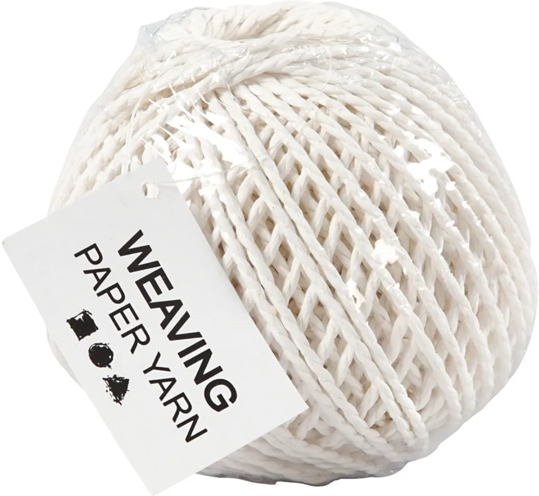 Creativ Company Garen Weven Papier 3mm Wit 40m