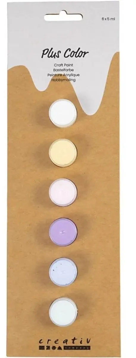 Creativ Company CC Plus Color Acrylverf Pastel - 6x5ml