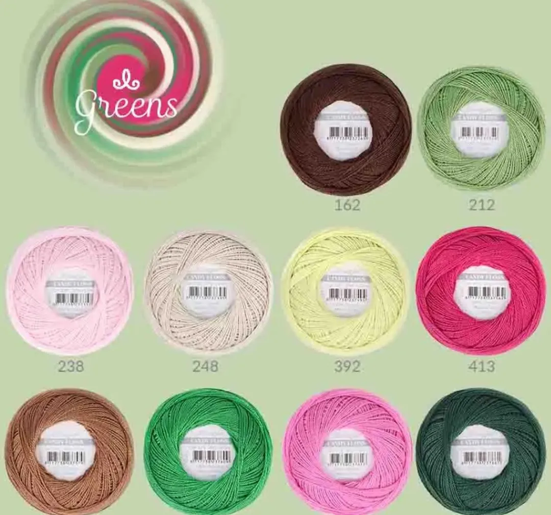 Scheepjes Candy Floss Greens - 10x20g