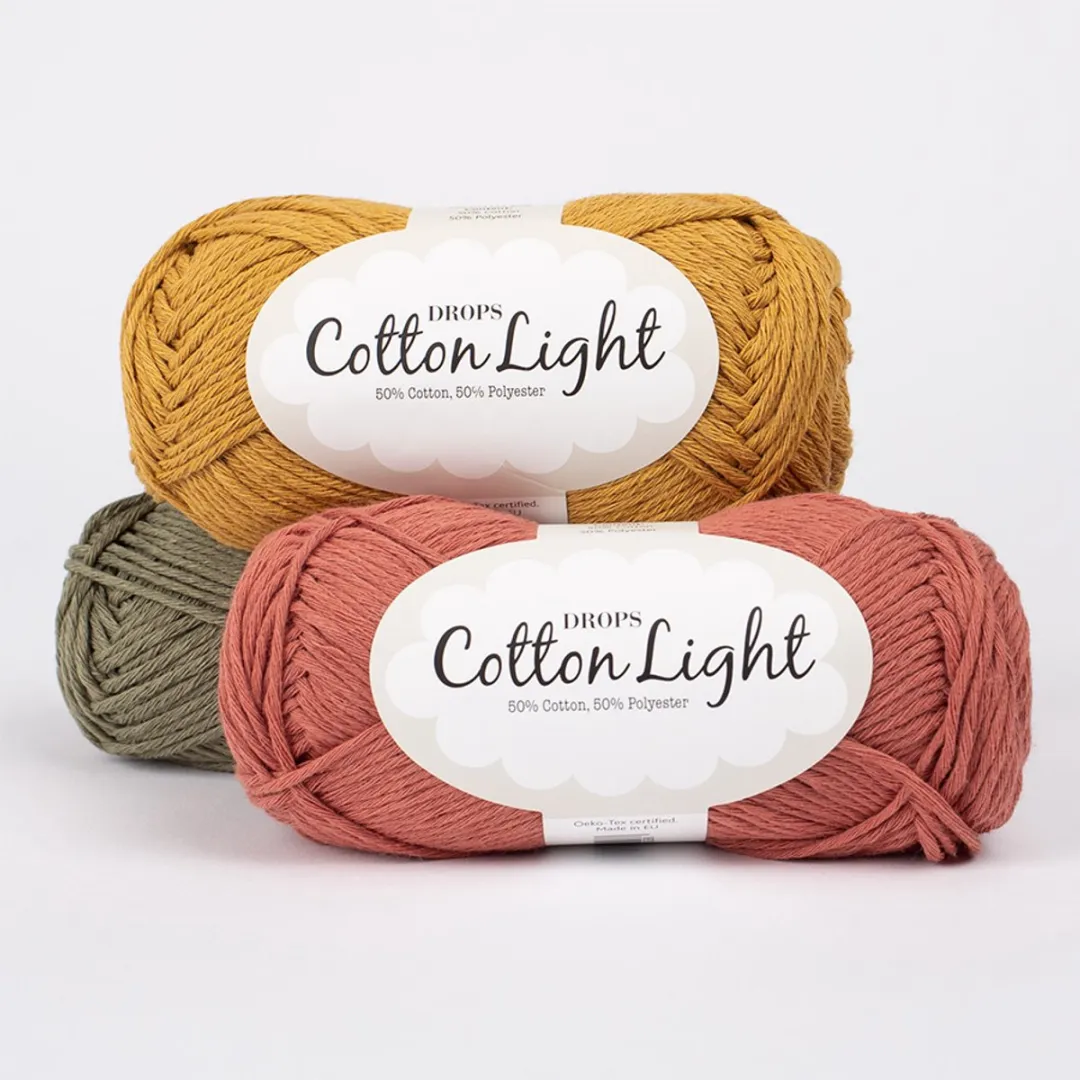 Drops Cotton Light Uni Garen - Perzik