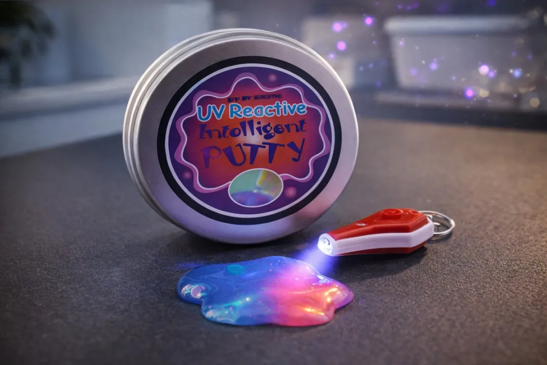 Toys Tom Putty Junior UV Reactieve Putty - Paars