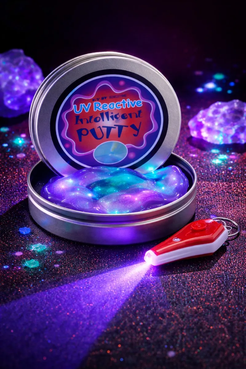 Toys Tom Putty Junior UV Reactieve Putty - Paars