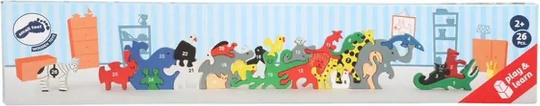 Small Foot Dieren Letters & Cijfers Balansspel 26-delig