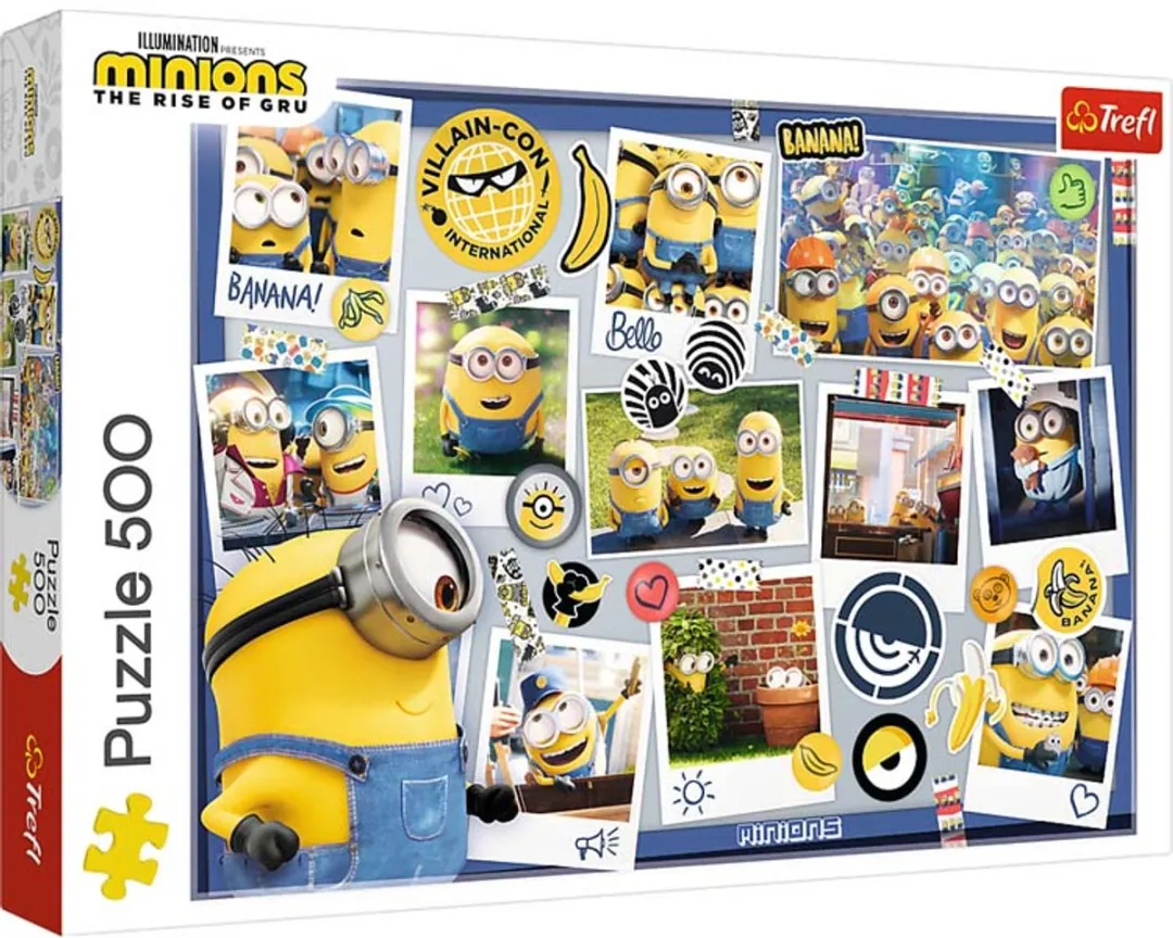 Trefl 500 Gekke Fotocollectie Minions Puzzel - 500 Stuks - Multicolor