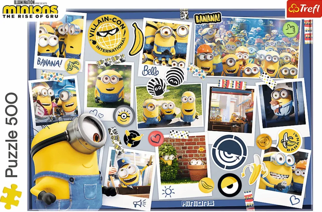 Trefl 500 Gekke Fotocollectie Minions Puzzel - 500 Stuks - Multicolor