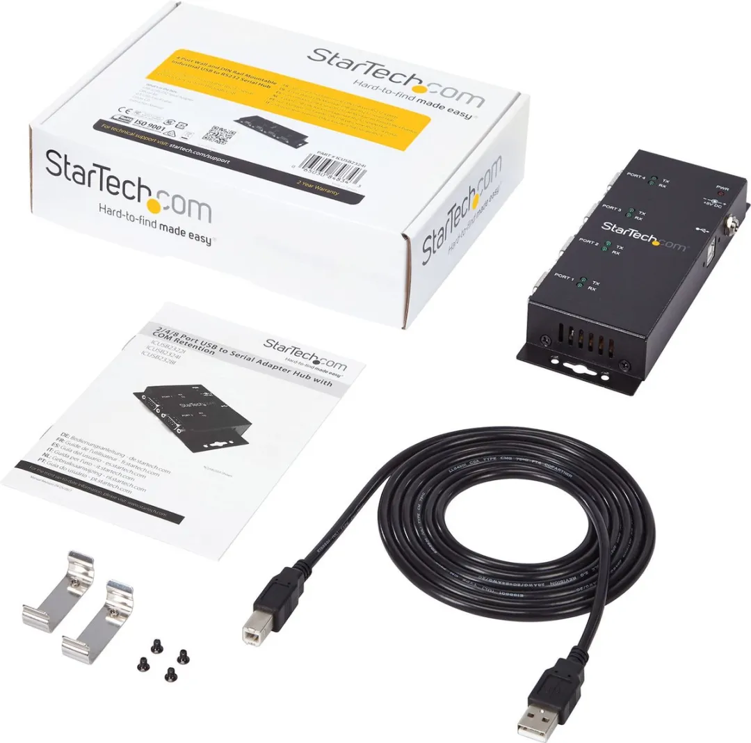 Startech ICUSB2324I USB-Hub - Zwart - afbeelding 2 van 6