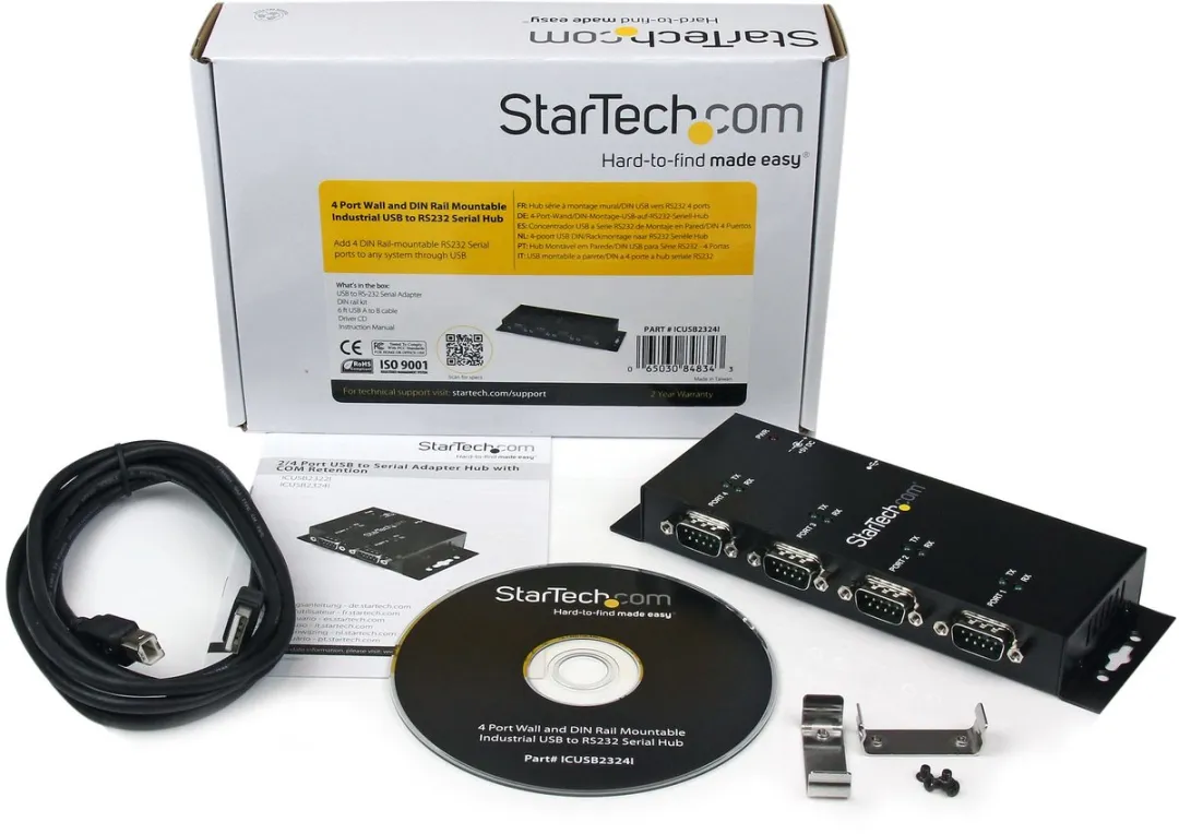 Startech ICUSB2324I USB-Hub - Zwart - afbeelding 3 van 6